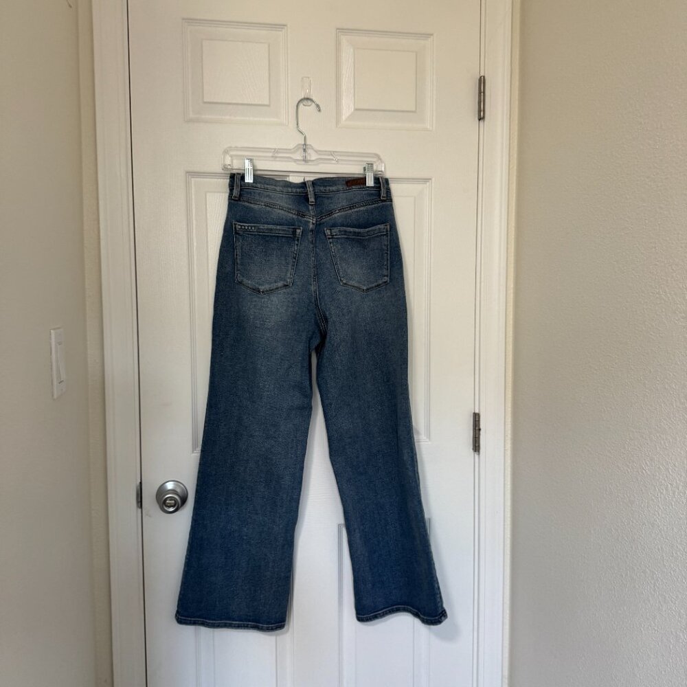 BLANKNYC Chrystie High Rise Button Fly Cropped Wide Leg Jeans Size 28 Retro Y2K - Picture 6 of 10